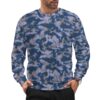 China M07 Oceanic camouflage crewneck sweatshirt worn by a model