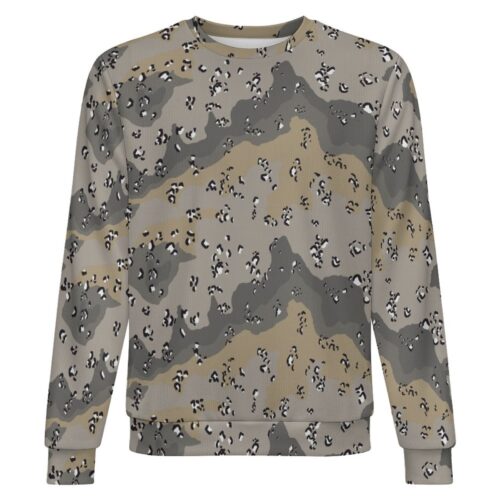 Afghan Border Police camouflage crewneck sweatshirt, front view