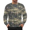 Austrian Tarnanzug v2 camouflage crewneck sweatshirt worn by a model