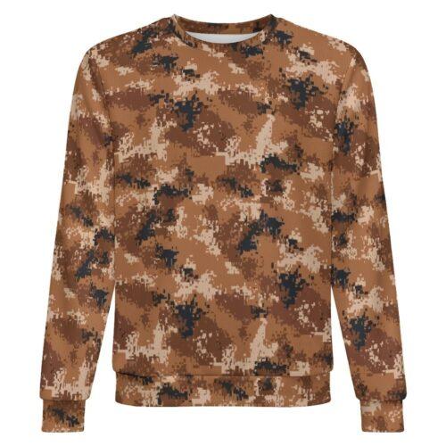 China M07 Arid camouflage crewneck sweatshirt, front view
