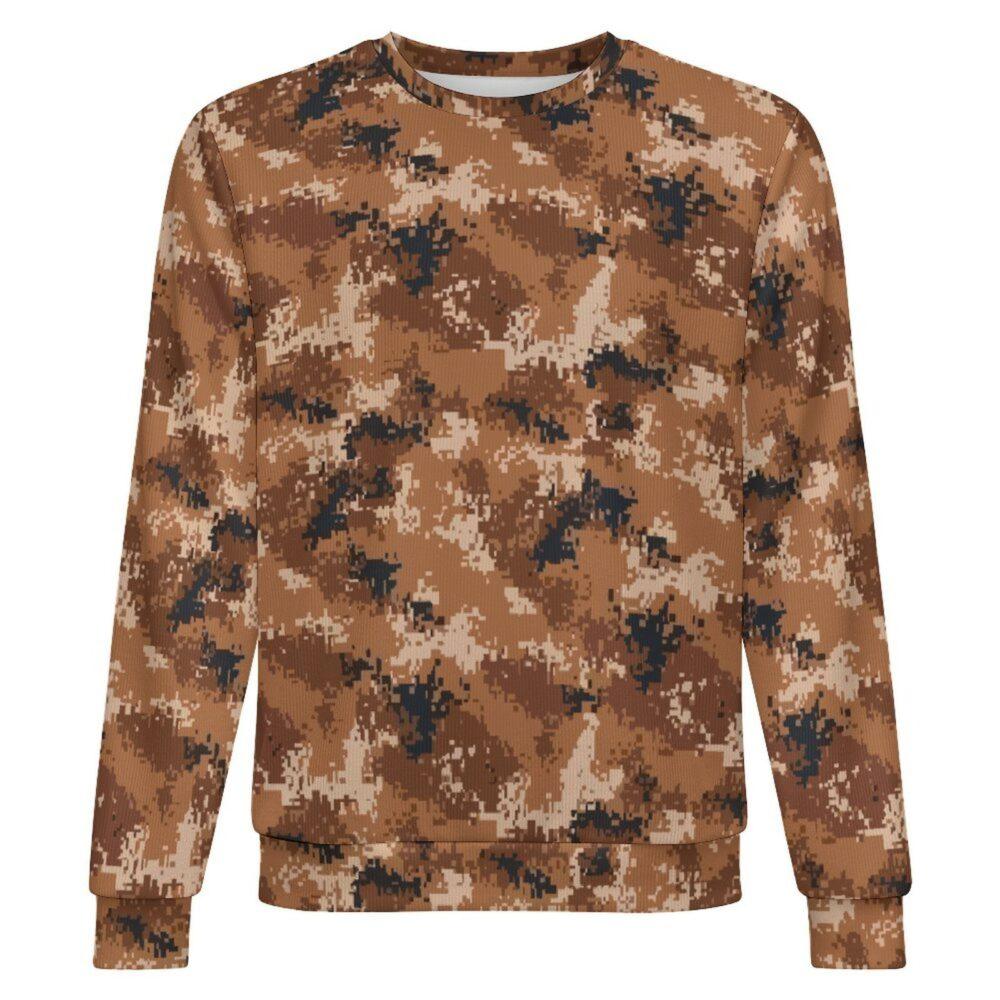 China M07 Arid camouflage crewneck sweatshirt, front view