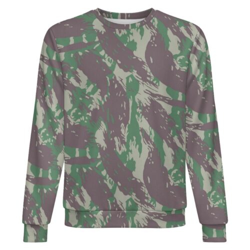 Brazilian Navy Early Lizard camouflage crewneck sweatshirt, front view