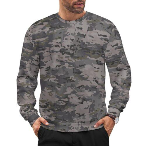 Australian Navy MMPU camouflage crewneck sweatshirt worn by a model