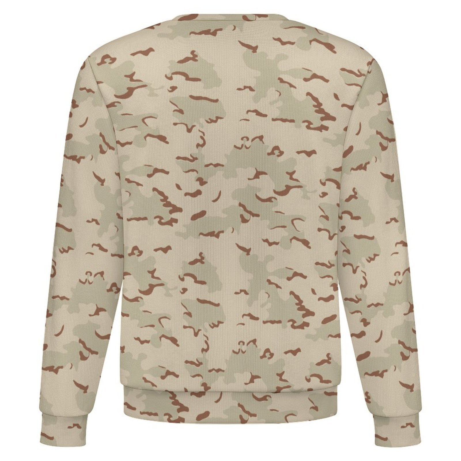 Belgian Jigsaw Desert camouflage crewneck sweatshirt, back view