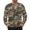 Afghan ERDL camouflage crewneck sweatshirt worn by a model