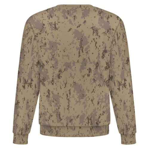 Canadian Multi Terrain Desert camouflage crewneck sweatshirt, back view