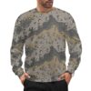 Afghan Border Police camouflage crewneck sweatshirt worn by a model
