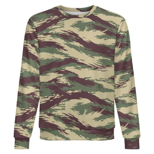 Afghan Lizard camouflage crewneck sweatshirt, front view