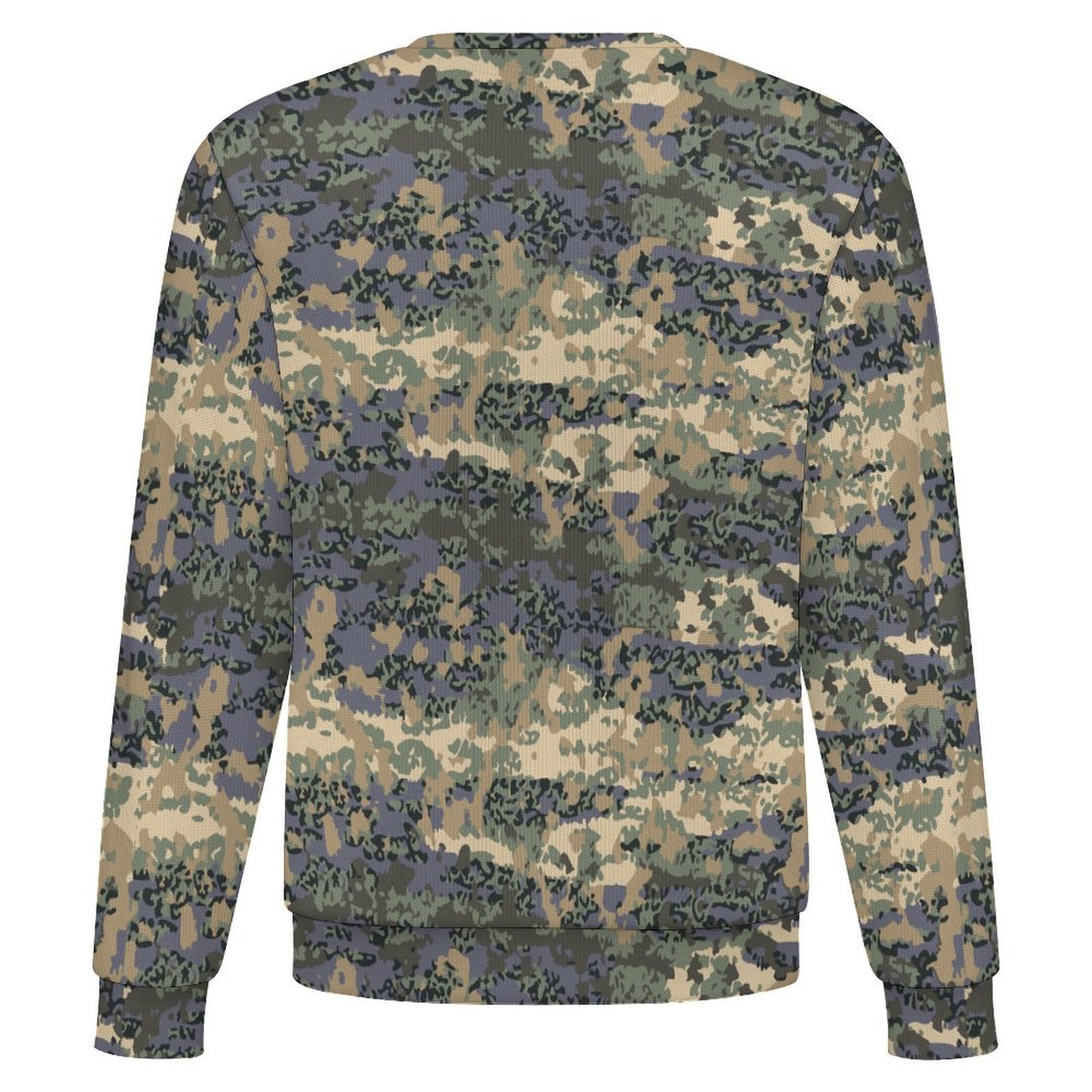 Austrian Tarnanzug v2 camouflage crewneck sweatshirt, back view