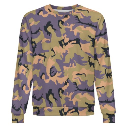 Chilean ERDL camouflage crewneck sweatshirt, front view