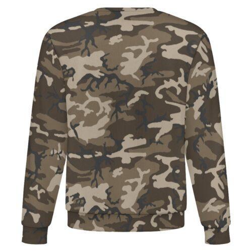 Afghan ERDL camouflage crewneck sweatshirt, back view