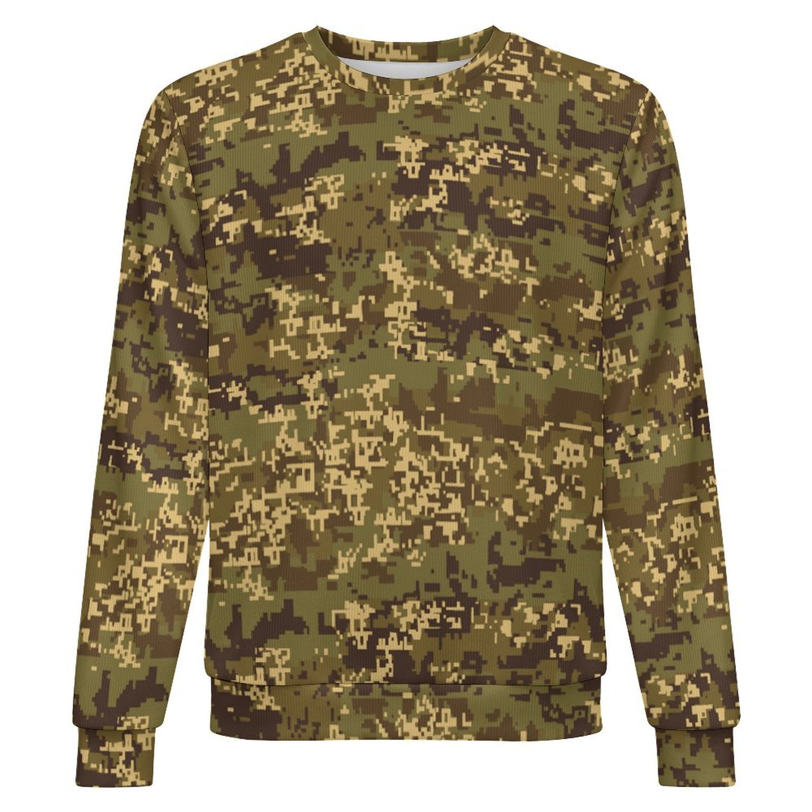 Austrian Jagdkommando Pixeltarnung Temperate camouflage crewneck sweatshirt, front view