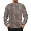 Cuban Brush camouflage crewneck sweatshirt worn by a model