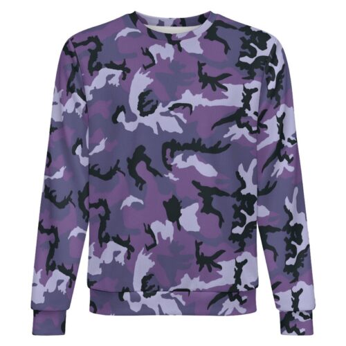 Chilean Air Force ERDL camouflage crewneck sweatshirt, front view
