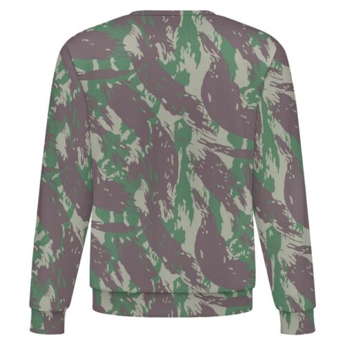 Brazilian Navy Early Lizard camouflage crewneck sweatshirt, back view