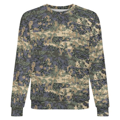 Austrian Tarnanzug v2 camouflage crewneck sweatshirt, front view