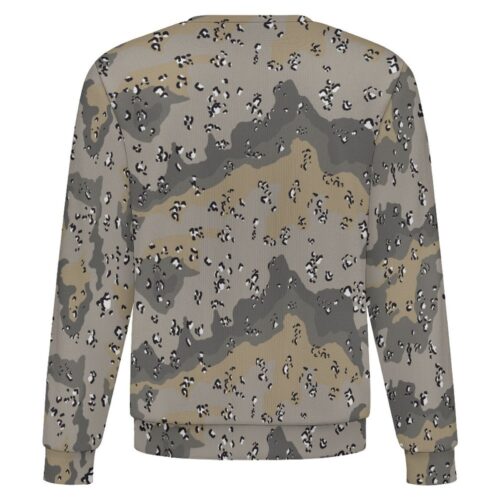 Afghan Border Police camouflage crewneck sweatshirt, back view