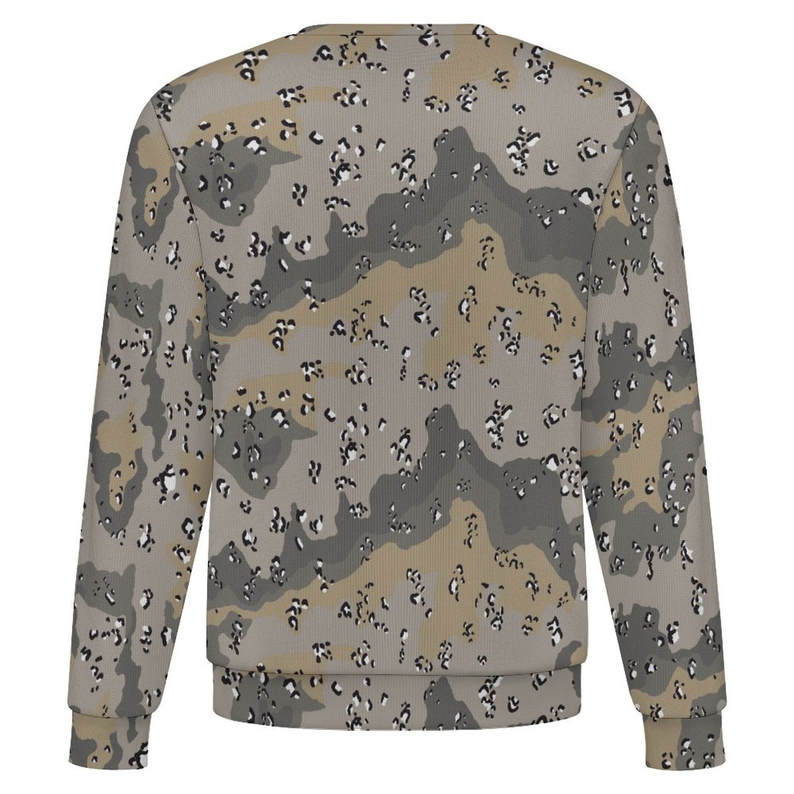 Afghan Border Police camouflage crewneck sweatshirt, back view
