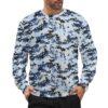 Myanmar Air Force 2016 Digital camouflage crewneck sweatshirt worn by a model