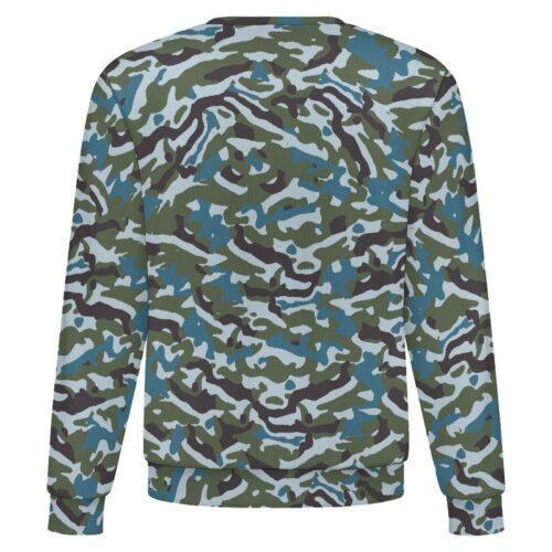 China PLN Oceanic Woodland camouflage crewneck sweatshirt, back view