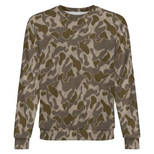 Austrian Sumpfmuster Late camouflage crewneck sweatshirt, front view