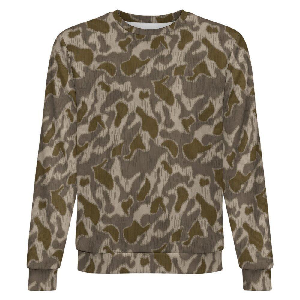 Austrian Sumpfmuster Late camouflage crewneck sweatshirt, front view