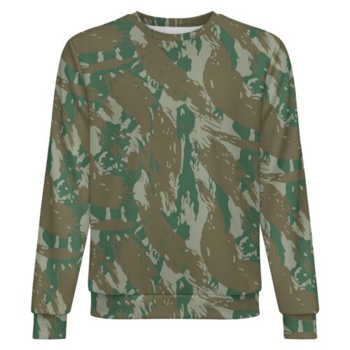 Brazilian Navy Lizard camouflage crewneck sweatshirt, front view
