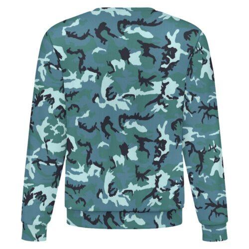 Azerbaijan Border Guards 02 camouflage crewneck sweatshirt, back view